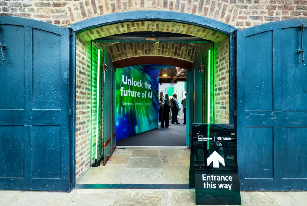 Example of Experiential Marketing - HPE at the London AI Summit