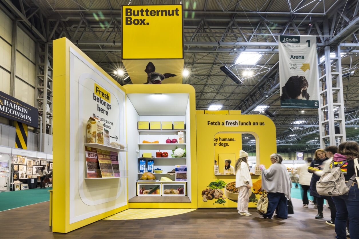 A beautifully designed and built custom exhibition stand demonstrating the result of a clear project brief